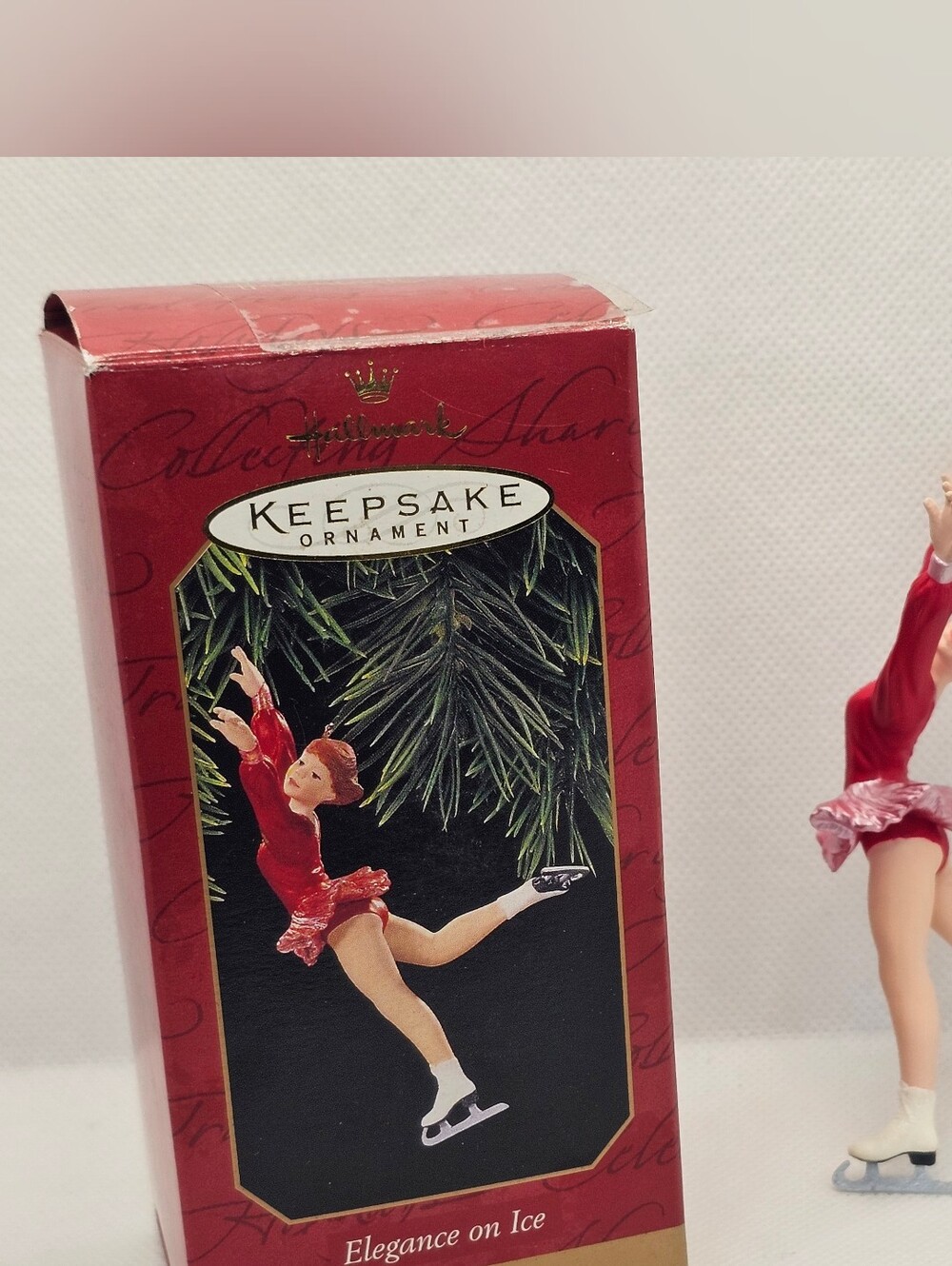 1997 Hallmark Ornament Elegance on Ice skater ballerina dress girl dance Lyle